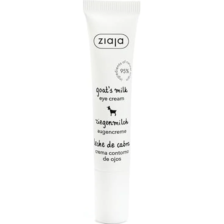 Ziaja ZIEGENMILCH Augenkonturcreme, intensives Feuchtigkeitsserum mit straffenden Ziegenmilchproteinen, 15 ml für Damen – Bild 2