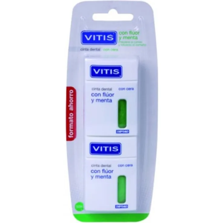 Vitis Dental Tape With Fluoride And Mint 2x50m