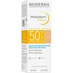 Bioderma Photoderm Creme SPF 50+ Getönt 40 ml Fair, Sonnencreme mit hoher Lichtschutzfaktor und getönter Formel