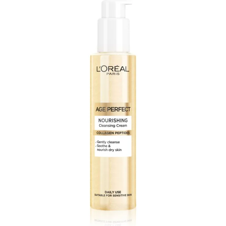 L’Oréal Paris Age Perfect Collagen Expert, nährende Reinigungscreme für Gesicht mit Kollagen, 150 ml