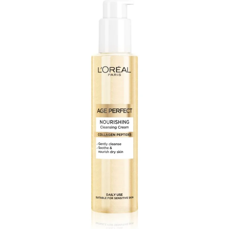 L’Oréal Paris Age Perfect Collagen Expert, nährende Reinigungscreme für Gesicht mit Kollagen, 150 ml