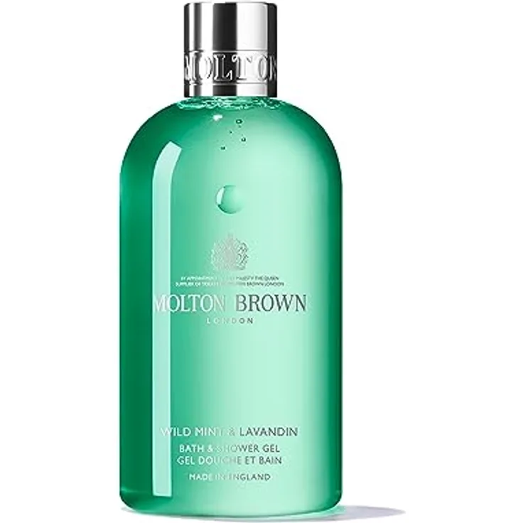 Molton Brown Wild Mint & Lavandin Bade- und Duschgel 300 ml, erfrischendes und aromatisches Duschgel mit Minze und Lavandin