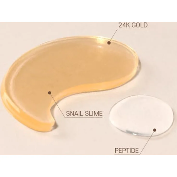 Mizon Multi Function Formula Snail Augenmaske, gegen Schwellungen und Augenringe mit Goldpuder, 60 x 1.4 g – Bild 5