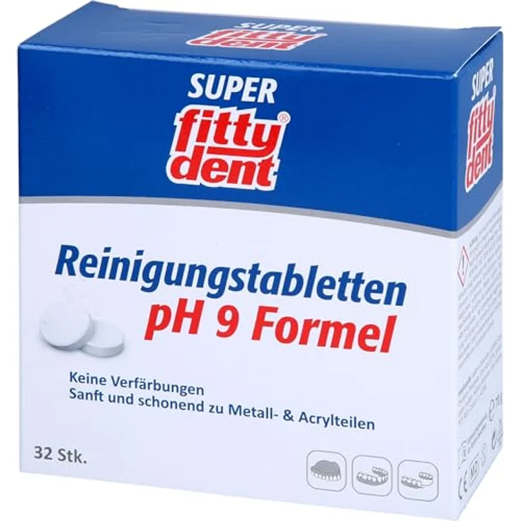 Fittydent Super 32er-Pack Gebissreiniger – Bild 4