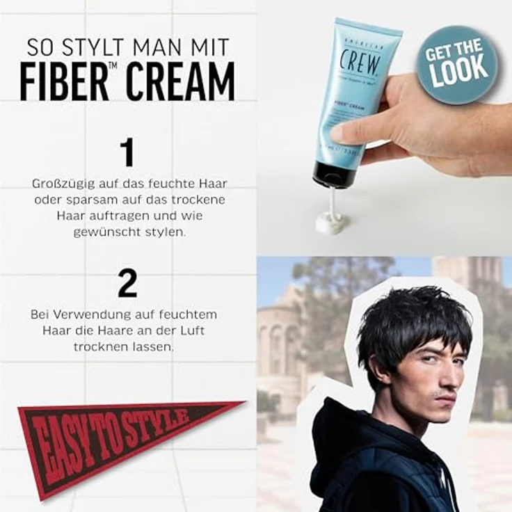 American Crew Fiber Cream 100 ml – Bild 3