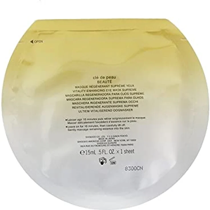 Clé de Peau Beauté Vitality-Enhancing Eye Mask Supreme, Tuchmasken zur Minderung von Dunklen Augenringen, 90 ml – Bild 3