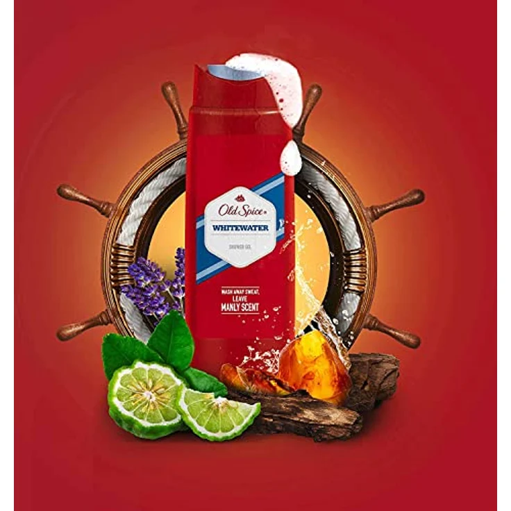 Old Spice Whitewater Duschgel, für Männer, 6er Pack (6x400 ml) - Legendäre Reinigung für legendäre Typen, Frischer Schaum, Kraftvolle Wirkung – Bild 3