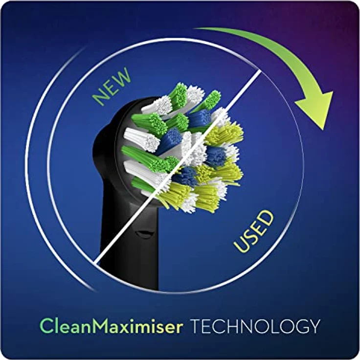 Oral-B Crossaction Ersatzbürsten schwarz Edition mit Cleanmaximiser Technologie – Bild 7