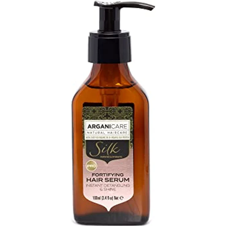 Arganicare Haarserum mit Seidenprotein – entwirrt & erhöht den Glanz und bekämpft Haarbruch. 100 ml – Bild 1