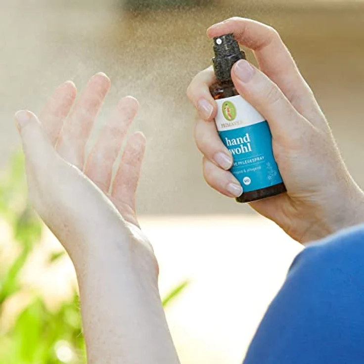 Primavera Handwohl Hygiene Pflegespray, Händedesinfektionsmittel bio, 50ml – Bild 3