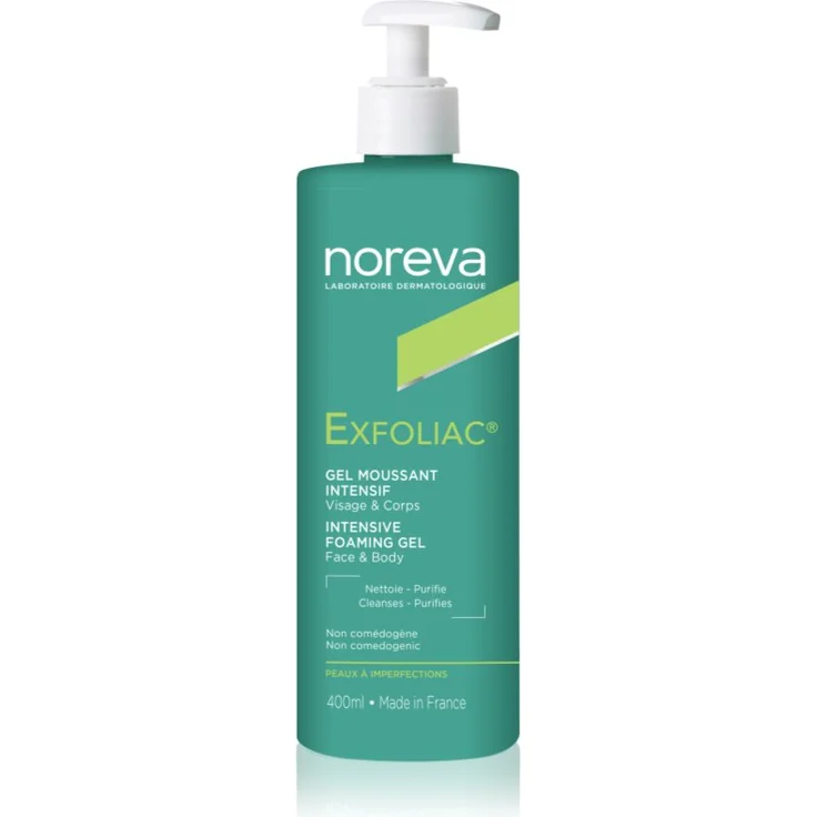 Noreva Exfoliac Intensive Foaming Gel, Reinigungsschaumgel gegen Hautunreinheiten, 400 ml – Bild 1