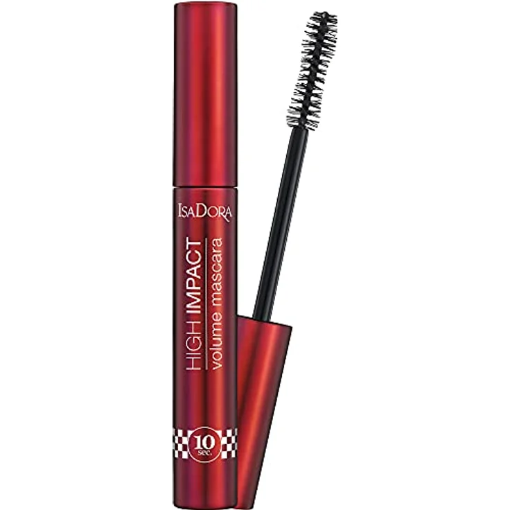 IsaDora High Impact Volume Mascara Black 30 Black Speed – Vegan Make-up für empfindliche Augen - Cruelty Free Make-up False Lash Effekt Volumen Mascara Wasserdicht – Schwarz 9 ml – Bild 1