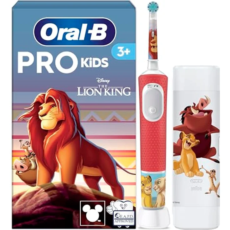 Oral-B Elektrische Kinderzahnbürste Pro Kids König der Löwen, Sensitiv+ Modus, extra weiche Borsten – Bild 2