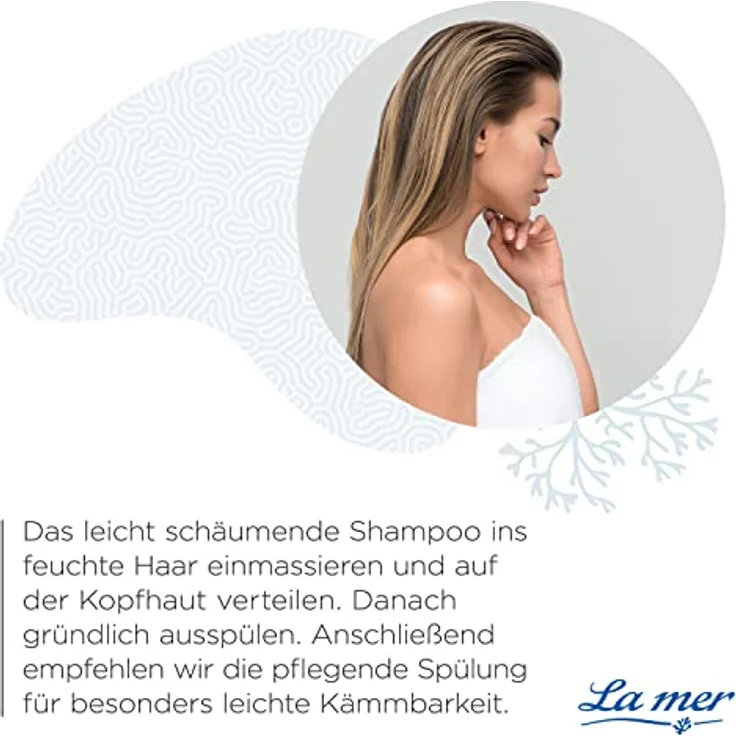 La Mer MED Shampoo - Mildes und schonendes Shampoo für empfindliche Kopfhaut - Juckreizreduzierend bei trockener Kopfhaut - Pflegt gereizte Kopfhaut - Schützt vor Austrocknung- 200 ml – Bild 4