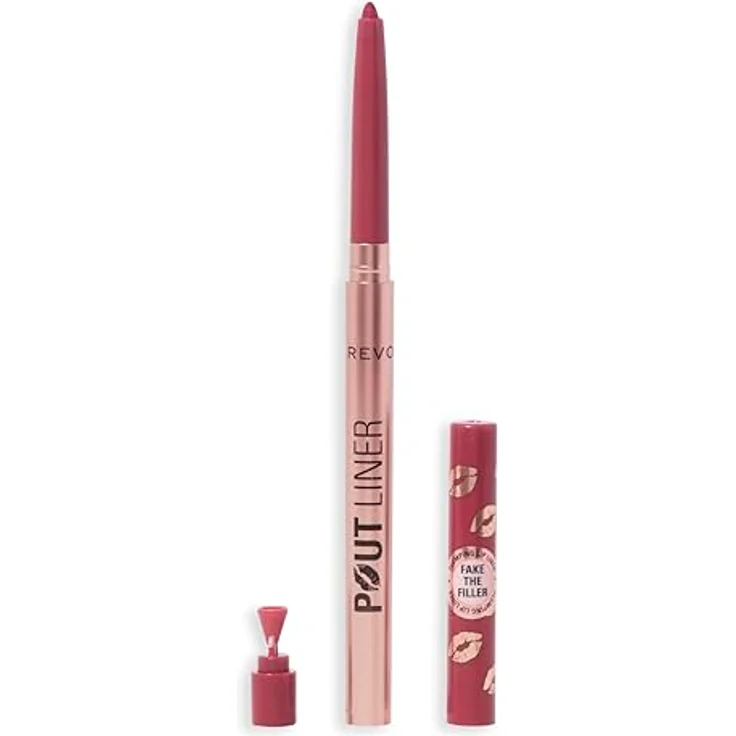 Revolution Pout Bomb Plumping Lip Liner Glaze, aufpolsternder Clear Lipliner in Jelly Berry Mauve, 0,2 g – Bild 1