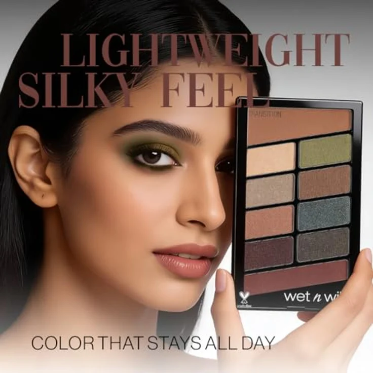 Wet 'N' Wild Augen Make-up Lidschatten Palette Make-up 10 hochpigmentierte Farben - Mix aus Schimmer + Matt in einer Lidschattenpalette 21,8 g – Bild 9