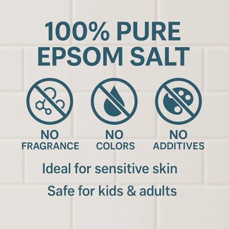 GiDeli Epsom Salz, 10 kg Eimer - 100% reines Magnesiumsulfat für entspannendes Fußbad, Körperpeeling und Gartenpflege, hohe Löslichkeit und natürliche Inhaltsstoffe – Bild 5
