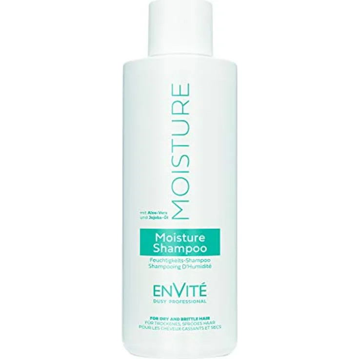 Dusy Envite Moisture Shampoo 1L, Feuchtigkeitsshampoo mit Jojobaöl und Aloe Vera-Extrakt für geschmeidiges Haar, pH 5,5