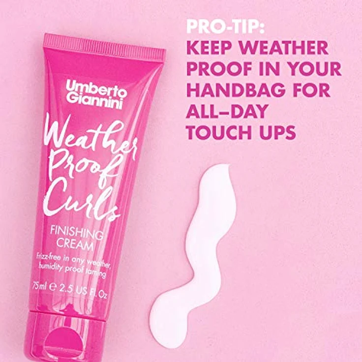 Umberto Giannini Weather Proof Curls Finishing Cream, Haarstylingcreme für lockiges Haar, vegan, 75 ml – Bild 2
