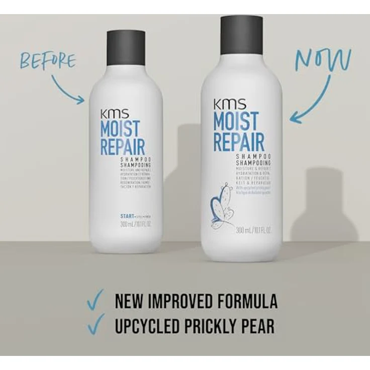 KMS MOISTREPAIR Shampoo 300ml für kraftloses, trockenes Haar, das zu Haarbruch und Spliss neigt. – Bild 5