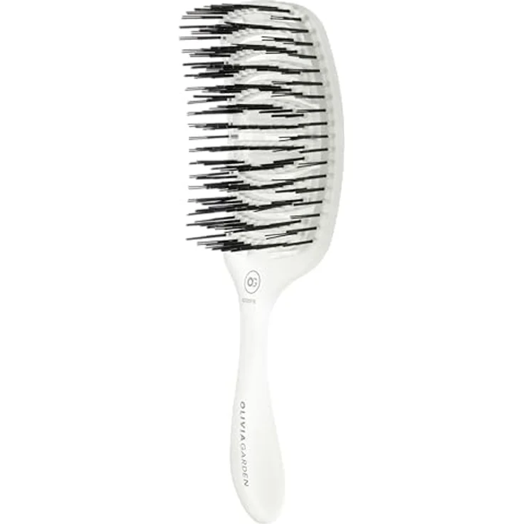 Olivia Garden - Essential Care Flex Fine Hair Bristles Ice White. Für trockenes oder oder nasses Haar. Ein Detangler für feines Haar. – Bild 4
