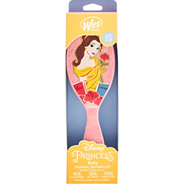 WetBrush Original Detangler Haarbürste, ultraweiche Intelliflex-Borsten zum sanften Entwirren, für alle Haartypen, Disney Ultimate Princess Collection – Bild 4