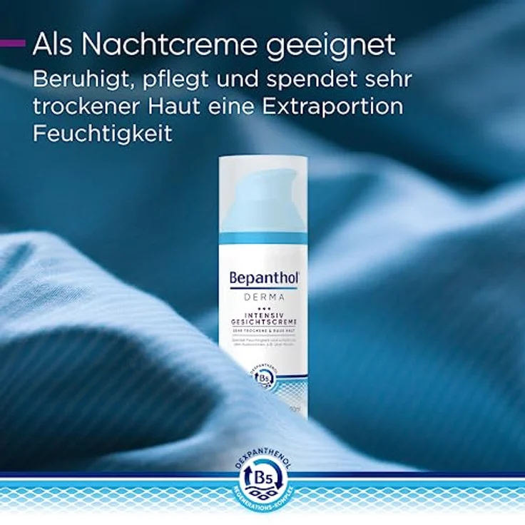 Bepanthol Derma Intensiv Gesichtscreme, dermatologisch getestete 24-Stunden-Creme für trockene Haut, 50 ml – Bild 4