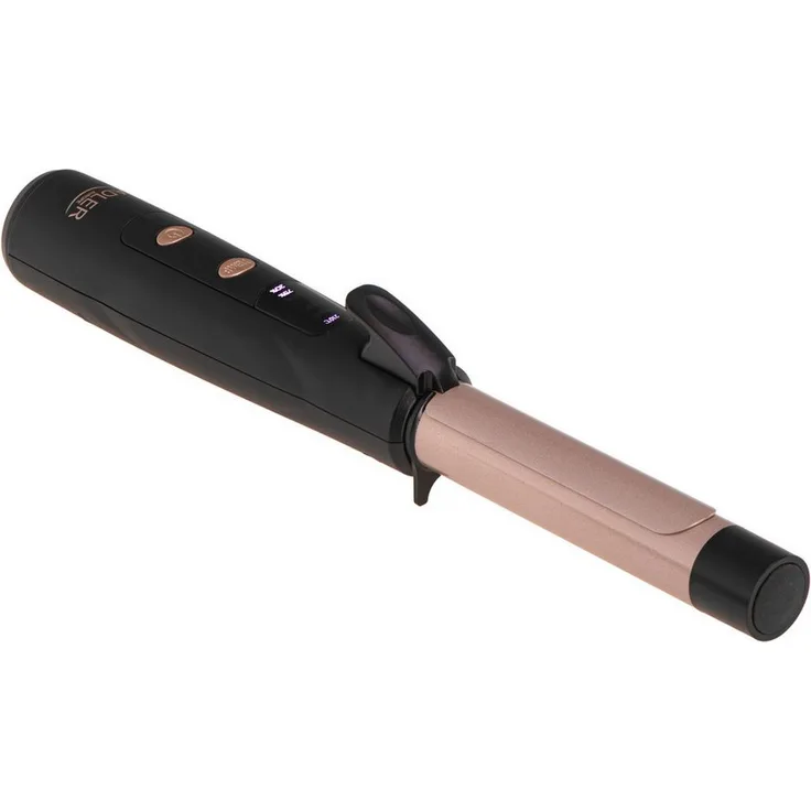 Adler Lockenstab AD 2120, kabellos mit 24 mm Keramikbeschichtung, 3 Temperaturstufen und LED Anzeige
