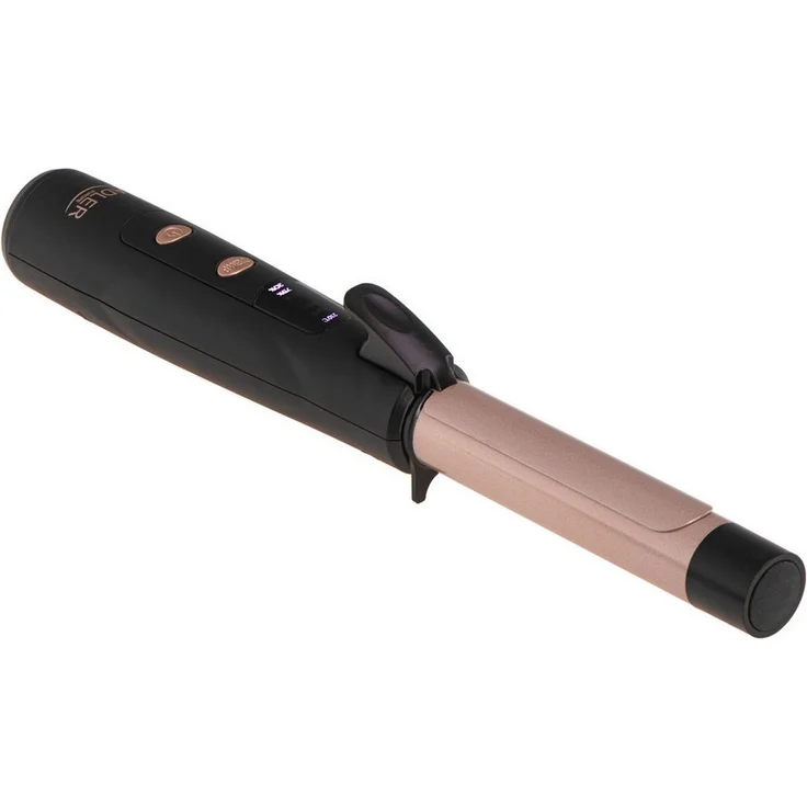 Adler Lockenstab AD 2120, kabellos mit 24 mm Keramikbeschichtung, 3 Temperaturstufen und LED Anzeige