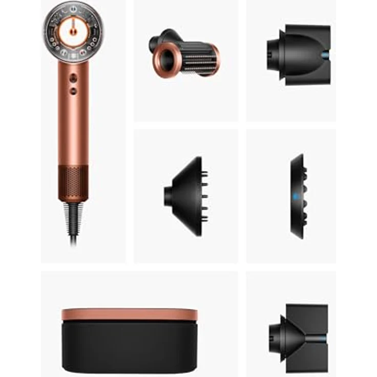 Dyson Supersonic Nural™ Haartrockner, Amber Silk, mit Air Multiplier™ Technologie und intelligenten Aufsätzen für haarschonendes Trocknen – Bild 6
