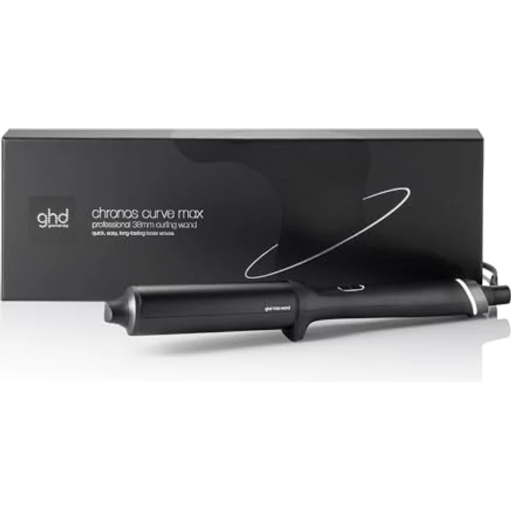 ghd Chronos Curve Max Wand, professioneller Lockenstab in Schwarz, 38 mm Durchmesser für lockere Wellen, ideal für langes Haar, HD Curl-Responsive Technologie – Bild 1