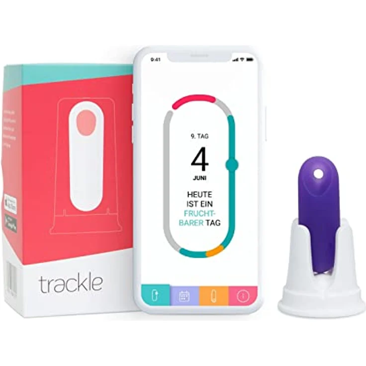 trackleCatch Sensor zur Fertilitätsbestimmung, Zykluscomputer – Bild 1