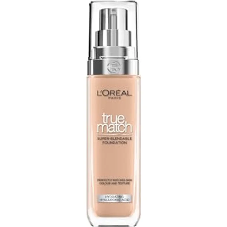 L’Oréal Paris True Match Flüssiges Make-Up, Farbton 4.5 N True Beige, 30 ml, für eine perfekte Hauteinheitlichkeit und Deckkraft