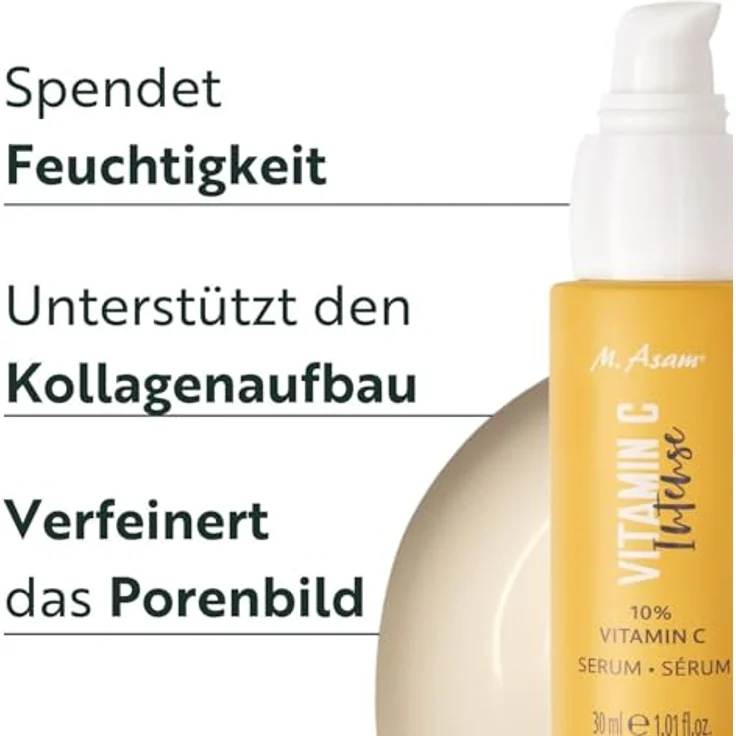 M. Asam VITAMIN C Intense 10% Serum (30ml) – Hochdosiertes Anti-Aging Serum für strahlenden Glow, feuchtigkeitsspendend, ideal für alle Hauttypen – Bild 2
