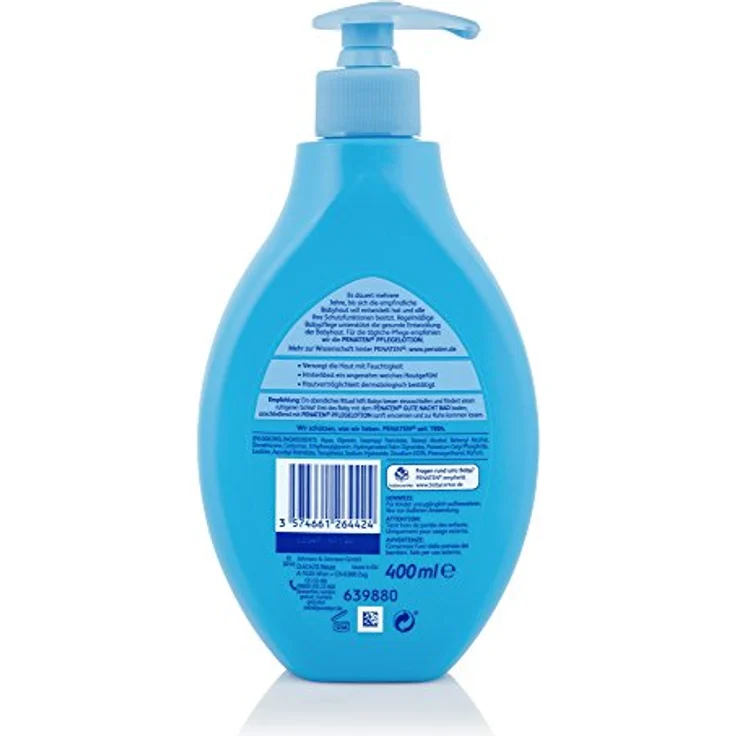 Penaten Pflege Lotion 400ml, Feuchtigkeitsspendende Körperlotion für empfindliche Babyhaut, 2er Pack – Bild 3
