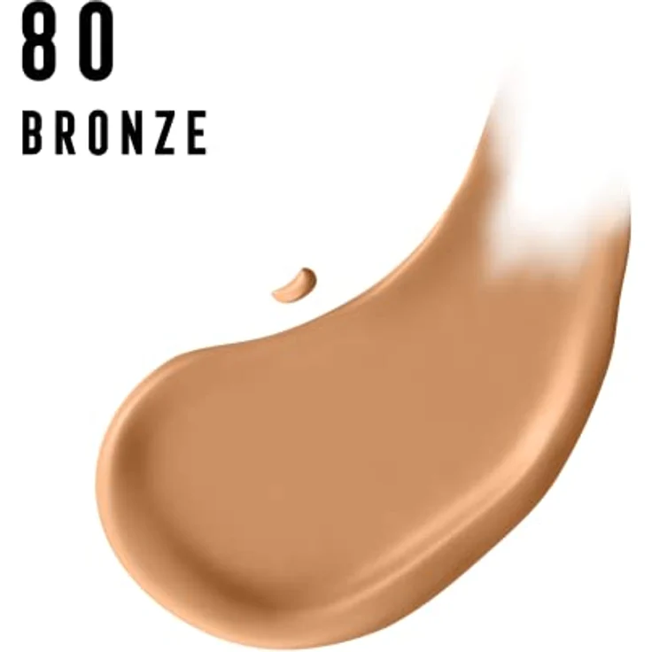 Max Factor Miracle Pure Skin Improving Foundation, Fb. 80 Bronze, hautverbesserndes Make-Up mit LSF 30, 30 ml – Bild 3