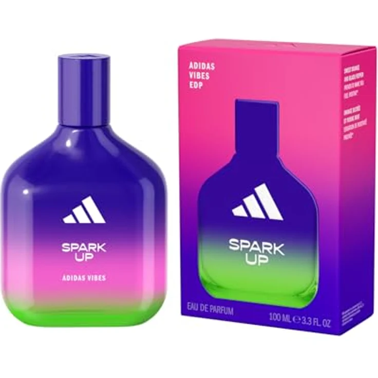 adidas Vibes Spark Up Eau de Parfum, belebender Unisex-Duft mit natürlichen ätherischen Ölen, 100ml – Bild 1