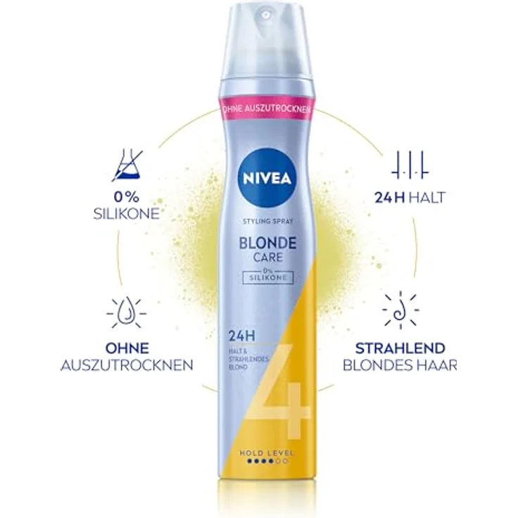 Nivea Haarspray Blond Schutz&Pflege 250 ml – Bild 2