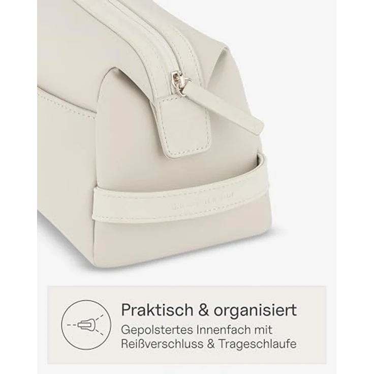 Kapten & Son Windsor Large Kulturbeutel, 32.5 cm, 100% PET, beige, 16.3 cm x 16 cm – Bild 4