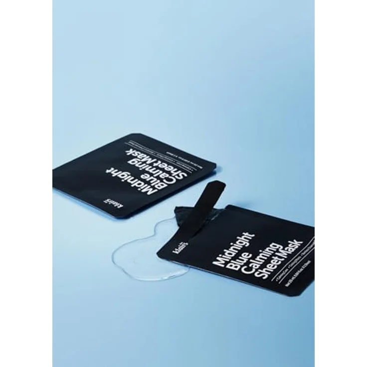 Klairs Midnight Blue Calming Sheet Mask, Beruhigende Tuchmaske mit feuchtigkeitsspendender Wirkung, 25 ml – Bild 8