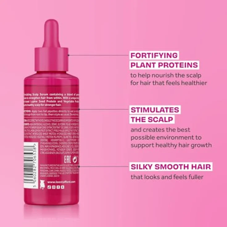 Lee Stafford Grow Strong & Long Stimulating Scalp Serum, stärkendes Serum zur Unterstützung des Haarwachstums, 75 ml – Bild 3