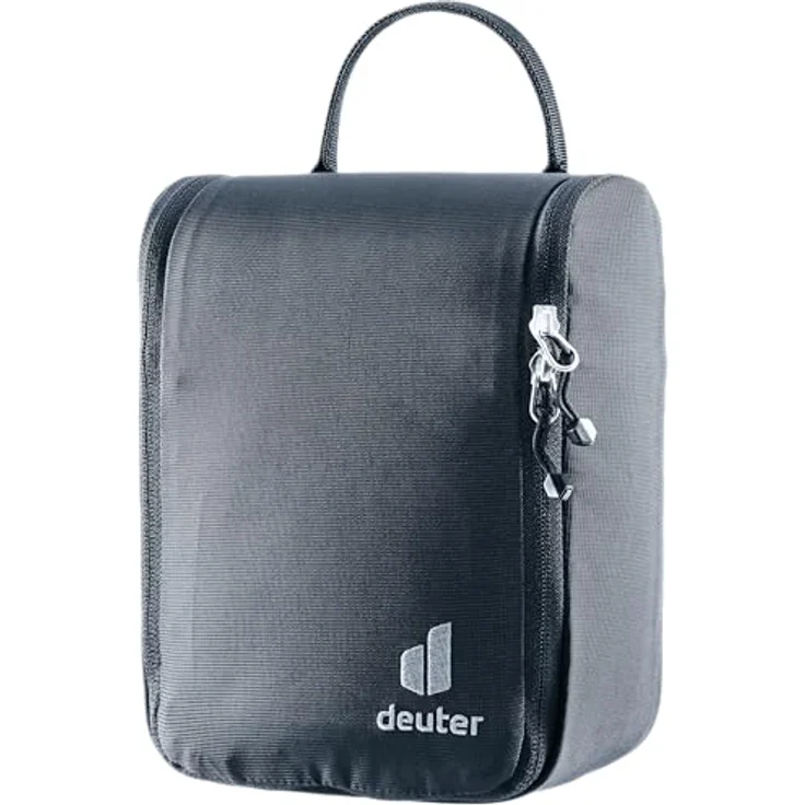 Deuter Wash Center I, Kulturbeutel mit 3 l Volumen, schwarz, mit abnehmbarem Spiegel und vielen Fächern – Bild 1
