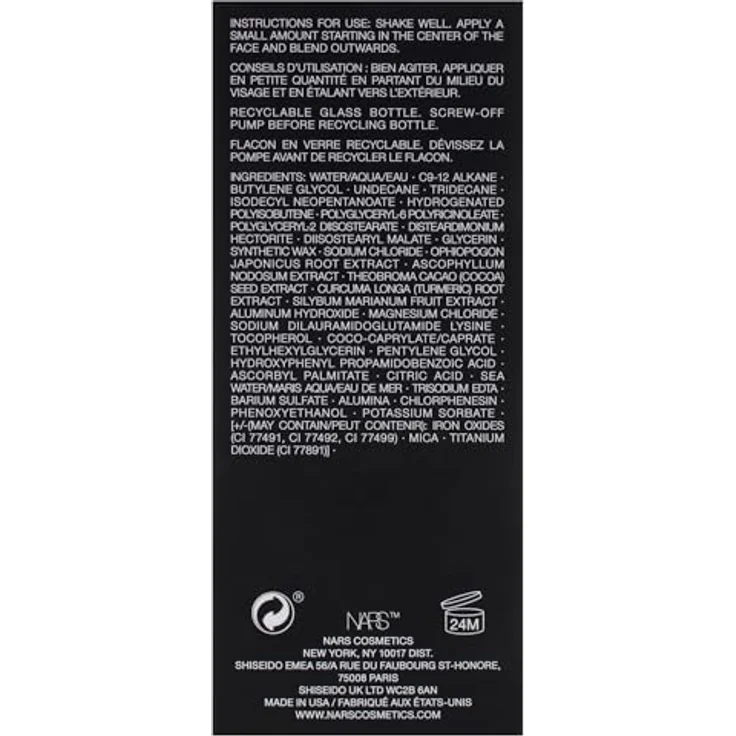 NARS Light Reflecting Foundation aufhellendes Make-up für einen natürlichen Look, Farbton MONT BLANC, 30 ml – Bild 8