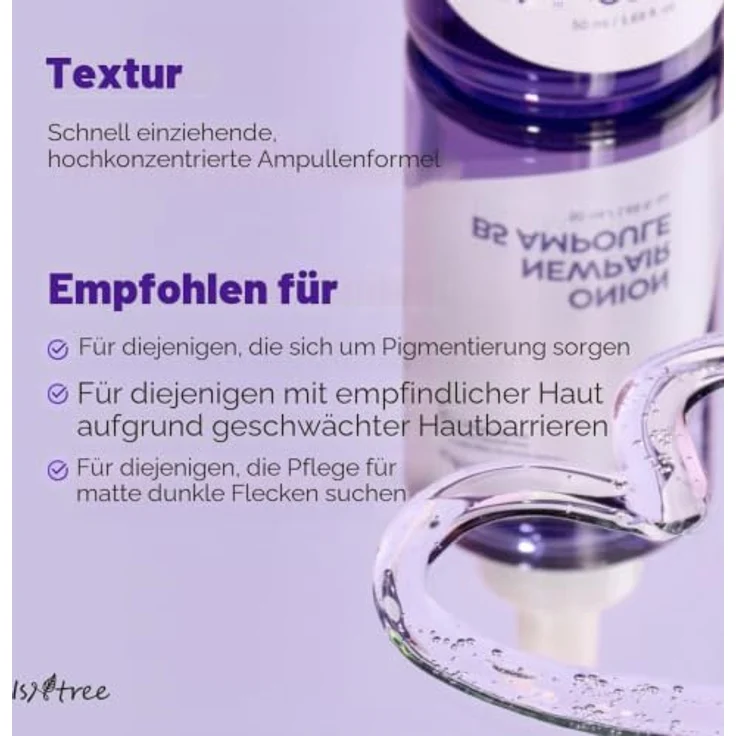 Isntree Onion Newpair B5 Ampoule, 50 ml Gesichtsampulle zur Hautverjüngung und Feuchtigkeitsspende – Bild 7