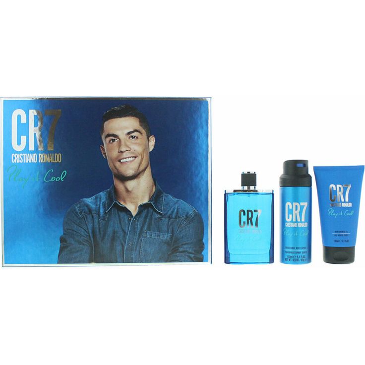Cristiano Ronaldo Cr7 Play It Cool Set Eau de Toilette (EdT) 100 ml + Duschgel 150 ml + Bodyspray 150 ml