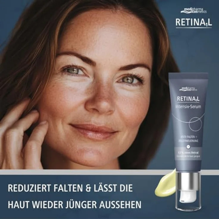 Medipharma cosmetics Retinal Intensiv-Serum 30 ml, 0,1% Retinal zur Faltenreduktion und Hautverbesserung – Bild 2