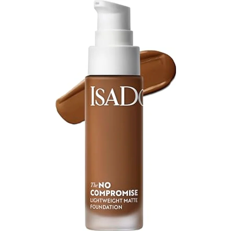Isadora No Compromise Lightweight Matte Foundation (9N, 30 ml) - Mattes Finish, bis zu 24 Stunden Halt, mittlere bis vollständige Abdeckung – Bild 1