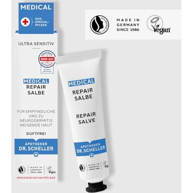 Dr. Scheller MEDICAL REPAIR SALBE, 30 ml - Intensiv rückfettend, regt Hautregeneration an, vegan und silikonfrei – Bild 4