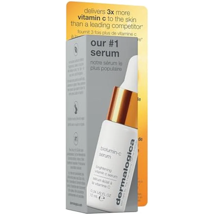 Dermalogica Biolumin-C Serum travel 10ml - Anti-Aging-Serum mit Vitamin C, für eine jugendlich frische Ausstrahlung. Entfernt Fehlpigmentierungen & reduziert feine Linien und Fältchen. – Bild 3
