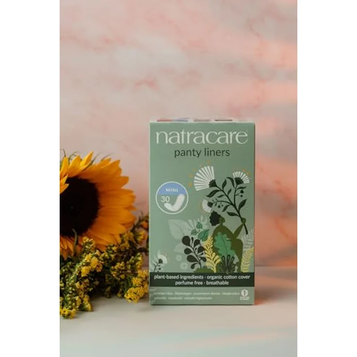 NATRACARE Mini Slipeinlagen, 30 Einlagen aus zertifizierter Bio-Baumwolle, atmungsaktiv und 99% biologisch abbaubar – Bild 2